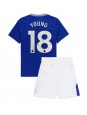 Billige Everton Ashley Young #18 Hjemmedraktsett Barn 2024-25 Kortermet (+ Korte bukser)